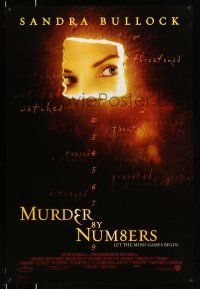 8k518 MURDER BY NUMBERS 1sh '02 Sandra Bullock, Ben Chapin, let the mind games begin!