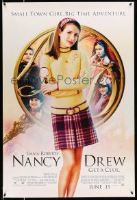 8k532 NANCY DREW advance DS 1sh '07 get a clue, pretty Emma Roberts in title role!