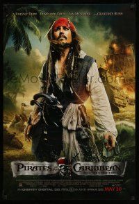 8k577 PIRATES OF THE CARIBBEAN: ON STRANGER TIDES advance DS 1sh '11 Depp as Captain Jack!