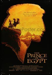 8k589 PRINCE OF EGYPT 1sh '98 Dreamworks cartoon, image of Moses on chariot overlooking city!