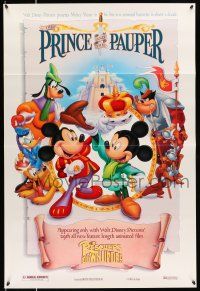 8k616 RESCUERS DOWN UNDER/PRINCE & THE PAUPER Prince style DS 1sh '90 Walt Disney!