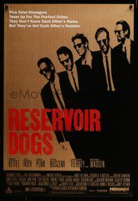 8k617 RESERVOIR DOGS 1sh '92 Quentin Tarantino classic, Keitel, Buscemi, Madsen & Tim Roth!