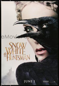 8k689 SNOW WHITE & THE HUNTSMAN June 1 teaser 1sh '12 sexy Charlize Theron, clever design!