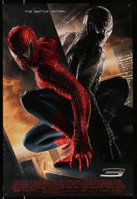 8k702 SPIDER-MAN 3 1sh '07 Sam Raimi, Tobey Maguire in title role, the battle within!