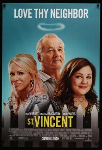 8k706 ST. VINCENT advance DS 1sh '14 Bill Murray with halo, Melissa McCarthy, Naomi Watts!