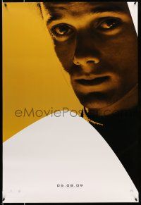 8k708 STAR TREK teaser 1sh '09 cool portrait image of Anton Yelchin as Chekov!