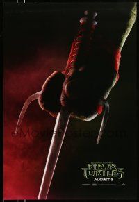 8k753 TEENAGE MUTANT NINJA TURTLES teaser DS 1sh '14 sci-fi fantasy martial arts, Raphael!