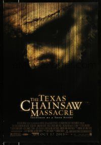 8k759 TEXAS CHAINSAW MASSACRE advance DS 1sh '03 cool horror image, Jessica Biel, Jonathan Tucker