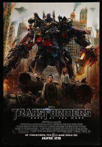 8k788 TRANSFORMERS: DARK OF THE MOON June 29 advance DS 1sh '11 directed by Michael Bay!