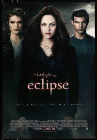 8k805 TWILIGHT SAGA: ECLIPSE advance DS 1sh '10 Kristen Stewart, Robert Pattinson, Lautner!