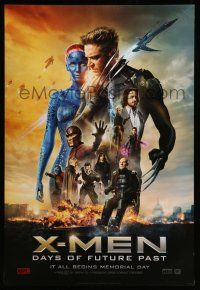 8k846 X-MEN: DAYS OF FUTURE PAST style A teaser DS 1sh '14 Lawrence, Jackman, Page, McKellen & cast