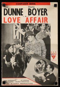 8m255 LOVE AFFAIR English pressbook '39 Charles Boyer, pretty Irene Dunne, directed by Leo McCarey