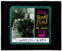 8m158 DR. JACK glass slide '22 Harold Lloyd gives medicine to sick boy, five reels of laughter!