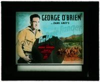 8m160 DUDE RANGER glass slide '34 c/u of cowboy hero George O'Brien, from the story by Zane Grey