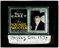 8m199 MASTER CRACKSMAN glass slide R20 great portrait of tough cowboy Harry Carey, Square Shooter!