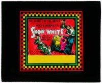 8m223 SNOW WHITE & THE SEVEN DWARFS glass slide '37 Walt Disney animated cartoon classic, rare!