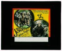 8m240 WHITE EAGLE glass slide '41 Buck Jones helps Redskins who have red-blooded courage!