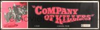 8m025 COMPANY OF KILLERS paper banner '70 Van Johnson, Ray Milland, killing is big business!