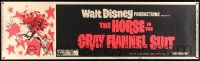 8m055 HORSE IN THE GRAY FLANNEL SUIT paper banner '69 Walt Disney, Dean Jones, wacky art of cast!