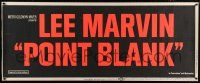 8m094 POINT BLANK TRIMMED paper banner '67 John Boorman film noir starring Lee Marvin!