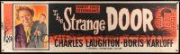 8m106 STRANGE DOOR paper banner '51 Boris Karloff & Charles Laughton, Robert Louis Stevenson!