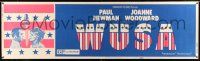 8m128 WUSA paper banner '70 Paul Newman, Joanne Woodward, political conspiracy!