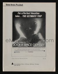 8m264 2001: A SPACE ODYSSEY pressbook R74 Stanley Kubrick sci-fi classic, great star child images!