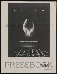 8m279 ALIEN pressbook '79 Ridley Scott outer space sci-fi monster classic, cool hatching egg image!