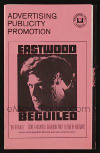 8m307 BEGUILED pressbook '71 Clint Eastwood & Geraldine Page, directed by Don Siegel!