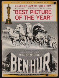 8m308 BEN-HUR pressbook '60 Charlton Heston, William Wyler classic religious epic!