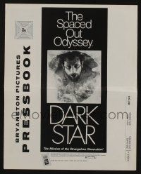 8m395 DARK STAR pressbook '75 John Carpenter & Dan O'Bannon, the spaced out odyssey!