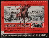 8m511 INDIAN FIGHTER pressbook '55 the vastness of SHANE! violence of RED RIVER! drama of HIGH NOON!