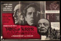 8m723 TALES OF TERROR pressbook '62 great images of Peter Lorre, Vincent Price & Basil Rathbone!