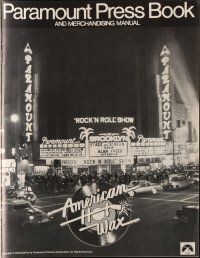 8m285 AMERICAN HOT WAX pressbook '78 the beginnings of rock & roll in New York in 1959!