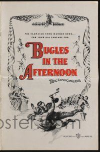 8m342 BUGLES IN THE AFTERNOON pressbook '52 Ray Milland vs Native American Indians!