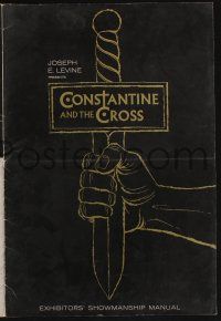 8m374 CONSTANTINE & THE CROSS pressbook '62 Costantino il grande, Cornel Wilde, Belinda Lee