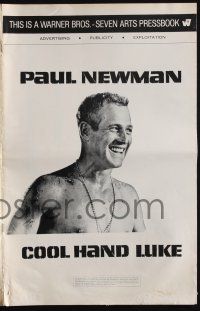 8m377 COOL HAND LUKE pressbook '67 Paul Newman prison escape classic!