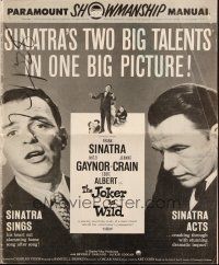 8m524 JOKER IS WILD pressbook '57 Frank Sinatra, sexy Mitzi Gaynor, Jeanne Crain!
