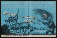 8m526 JOURNEY TO THE SEVENTH PLANET pressbook '61 they have terryfing powers of mind over matter!