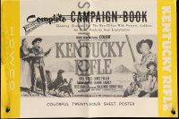 8m531 KENTUCKY RIFLE pressbook '55 with his wits, weapons & women he faced victory or sudden death!