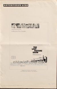 8m542 LAST PICTURE SHOW pressbook '71 Peter Bogdanovich, Jeff Bridges, Ellen Burstyn, Tim Bottoms