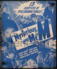 8m595 MYSTERIOUS MR M pressbook '46 Universal's last serial, 13 chapters of spell-binding thrills!