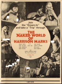 8m599 NAKED WORLD OF HARRISON MARKS pressbook '65 join the Dream-In and take a Trip, sexy images!