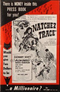 8m601 NATCHEZ TRACE pressbook '59 Zachary Scott, Irene James, you could win a million dollars!