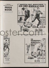 8m615 ONE SPY TOO MANY pressbook '66 Robert Vaughn, David McCallum, The Man from UNCLE!