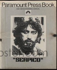 8m677 SERPICO pressbook '74 Al Pacino starring in Sidney Lumet crime classic!