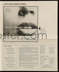 8m710 STOLEN KISSES pressbook '69 Francois Truffaut's Baisers Voles, sexy lips image!