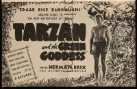 8m725 TARZAN & THE GREEN GODDESS pressbook '38 great images of Herman Brix, The Olympic Champion!