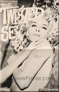 8m752 TWISTED SEX pressbook '66 incredible but true, exploring uncontrollable urges!