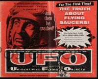 8m758 UFO pressbook '56 the truth about unidentified flying objects & flying saucers!
